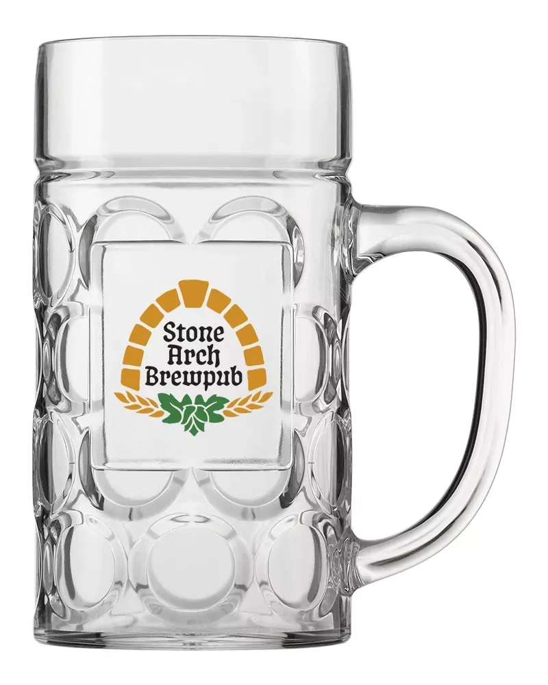 0.5 Liter Plastic Styrene German Beer Stein-GBS0.5L