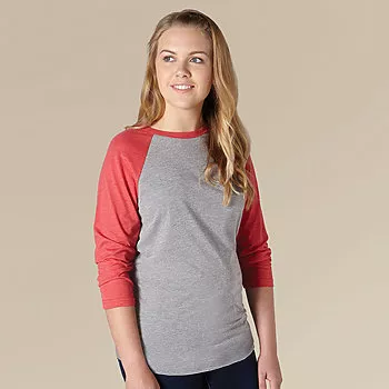 0245tc Tultex 245 - Unisex Raglan BaseBall Tee