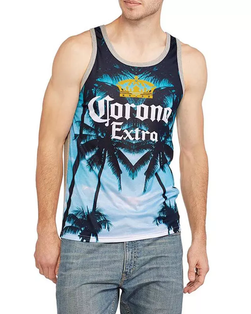 120GSM Milk Silk Custom Sublimated Tank Top-500047