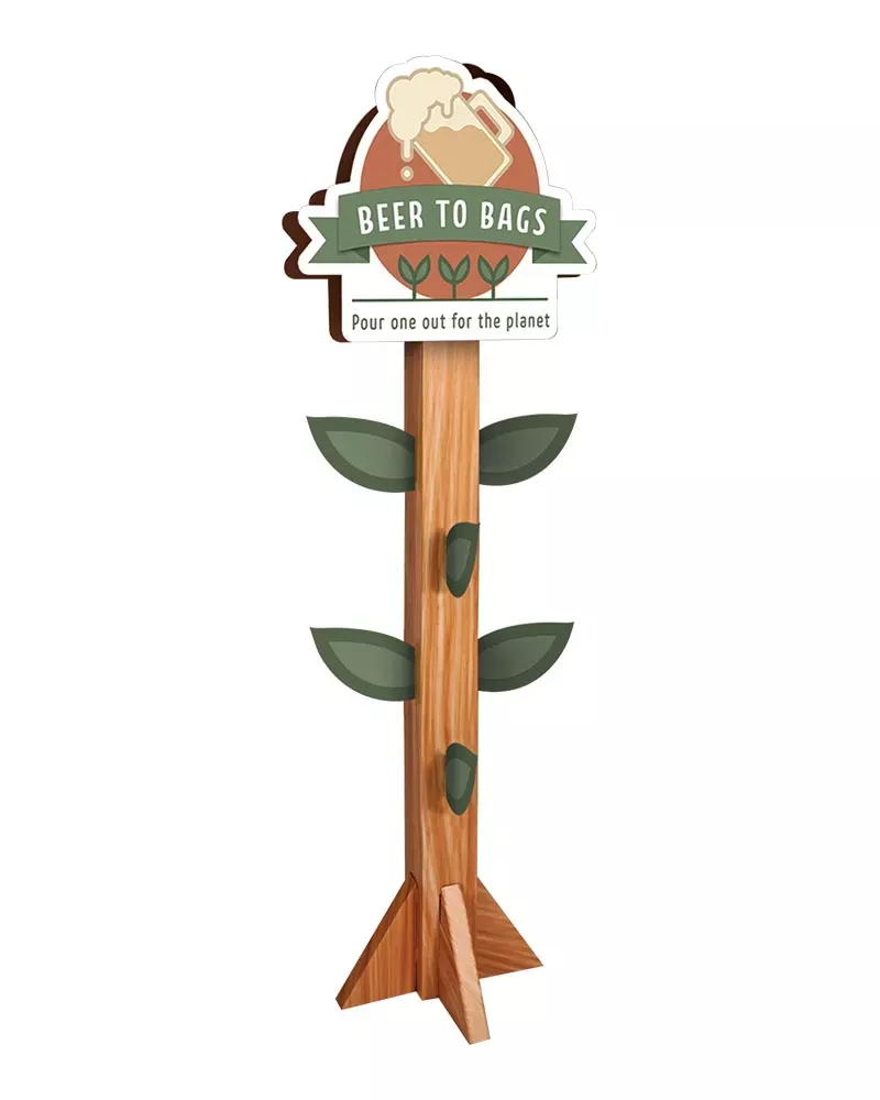 62-inch Beer to Bags Retail Display-B2BDisp