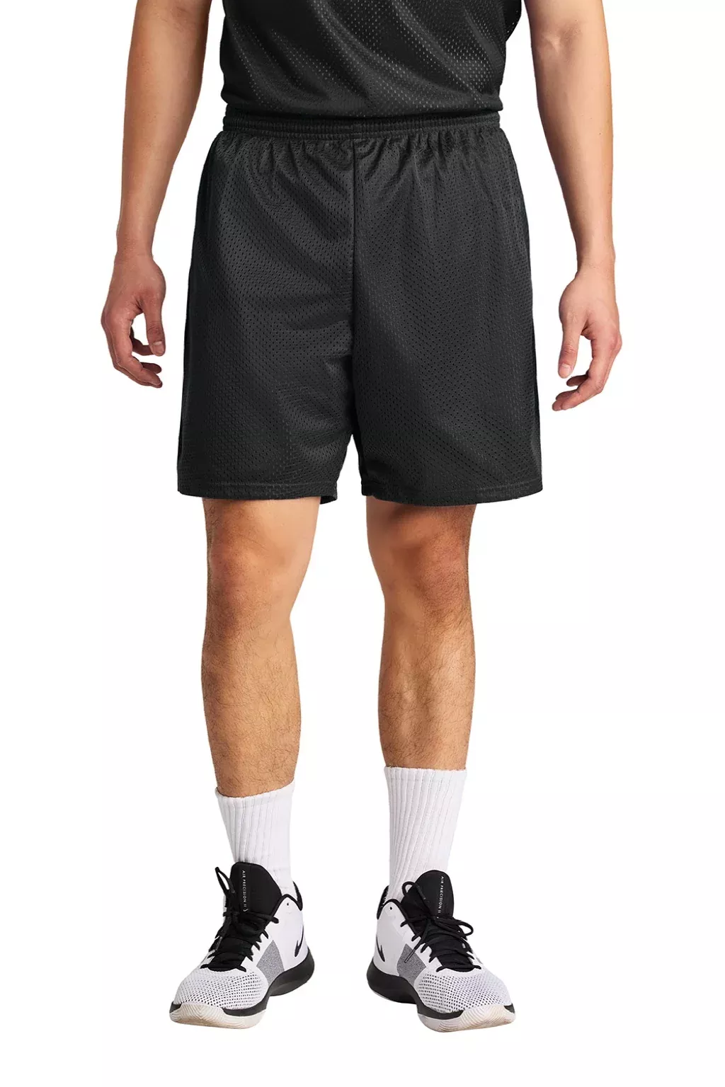 A4 Mens Moisture Wicking Mesh Shorts - Black