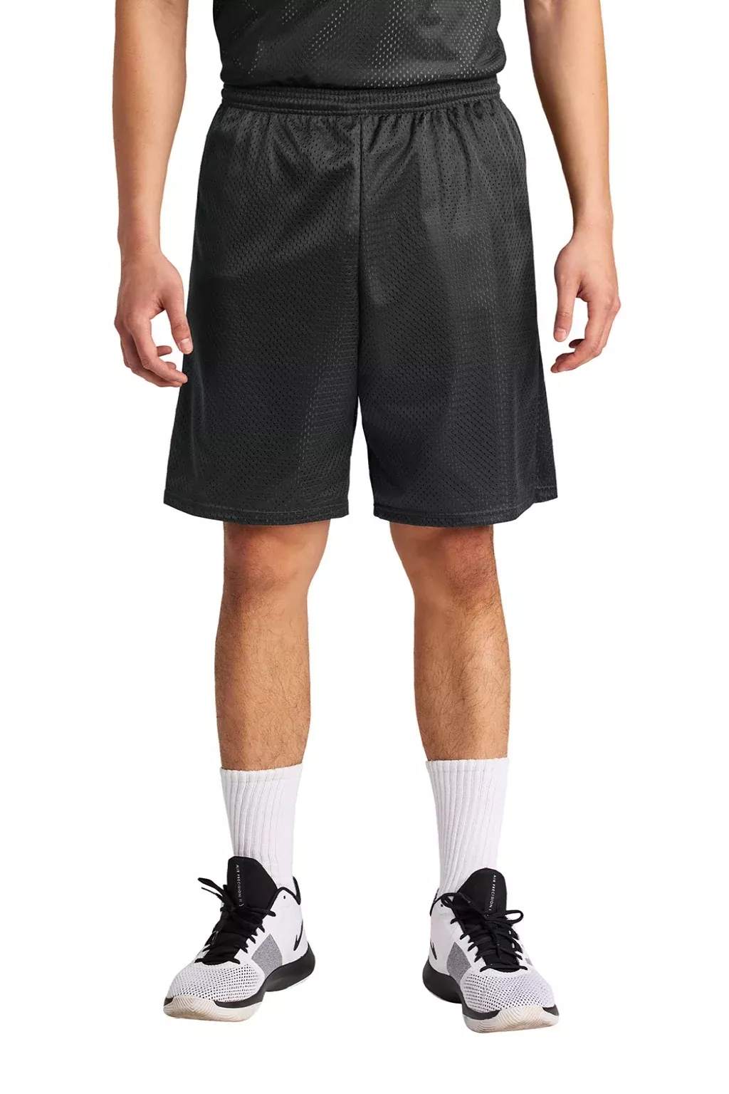 A4 Mens Moisture Wicking Tricot Mesh Shorts - Black