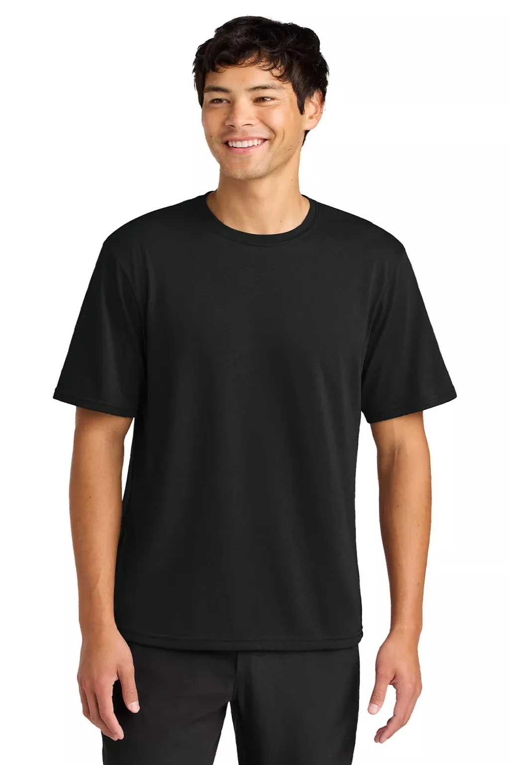 A4 Mens Softek Short Sleeve Crewneck T-Shirt - Black