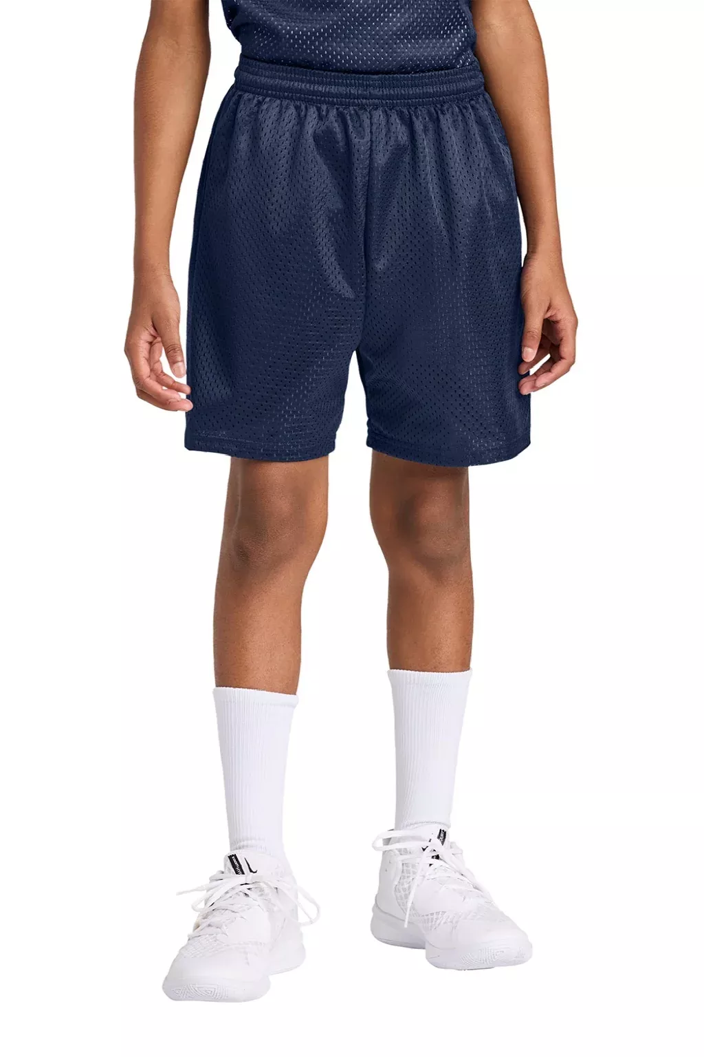 A4 Youth Moisture Wicking Mesh Shorts - Navy Blue