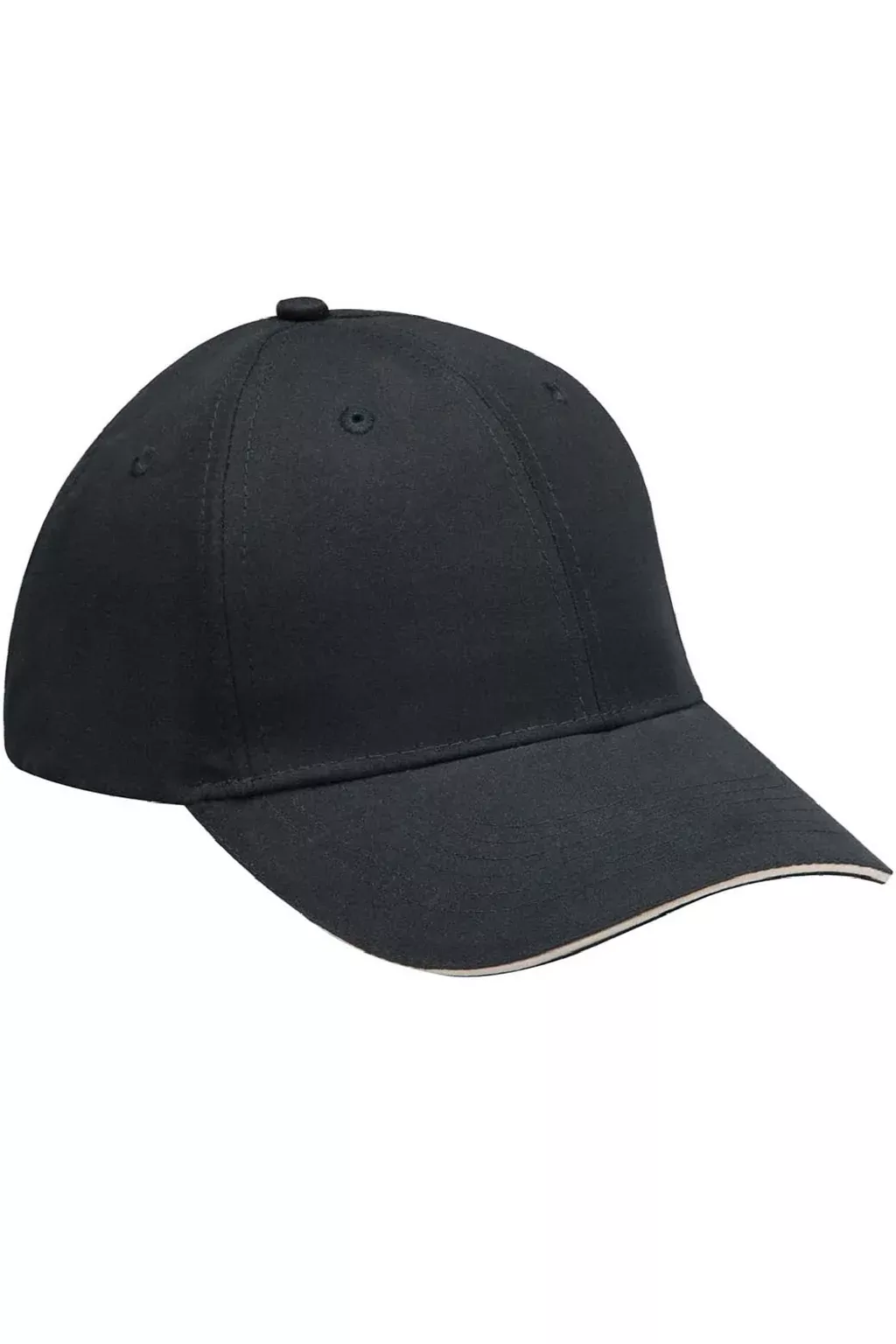 Adams Hats Mens Performer Moisture Wicking Adjustable Hat - Black/Khaki