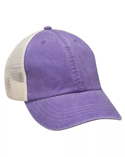 Adams Headwear GC102 Game Changer Cap – Pigment-Dyed Garment-Washed Cotton Twill | Unstructured Low-Profile Snapback | Brass Slider