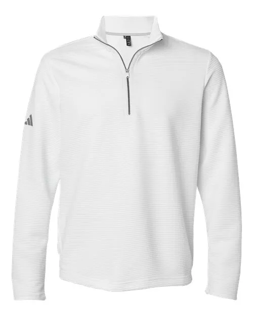 Adidas A588 Men's Spacer Quarter-Zip Pullover – 6 oz. Recycled Polyester Pullover
