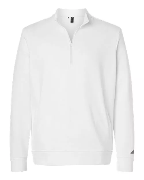 Adidas A721 Men's Elevated Fleece Quarter-Zip Pullover – Men's 7.1 oz. BCI Cotton-Blend Fleece Pullover