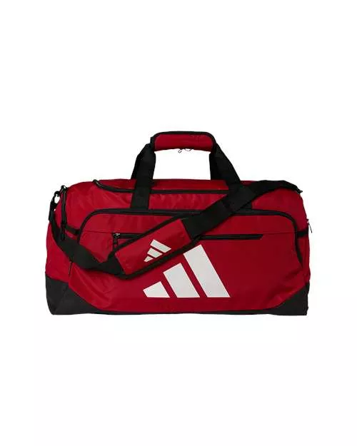 Adidas AB602 Defender 5 Medium Duffel Bag – Unisex 100% Polyester Travel Duffel