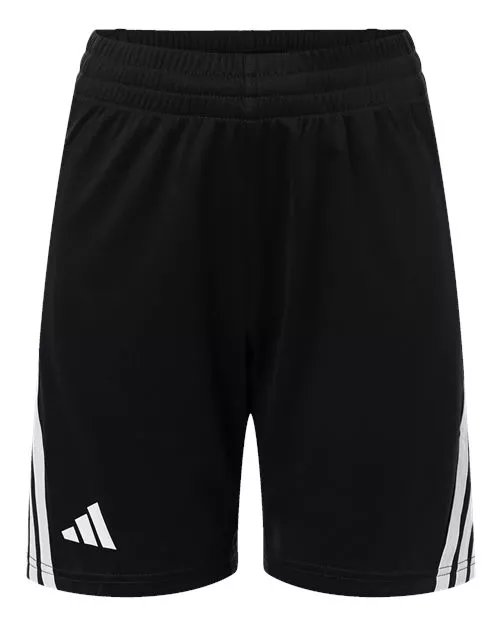 Adidas AT302 Youth 3-Stripes 7" Shorts – 100% Recycled Polyester Moisture-Management Youth Athletic Short | Youth XS–XL