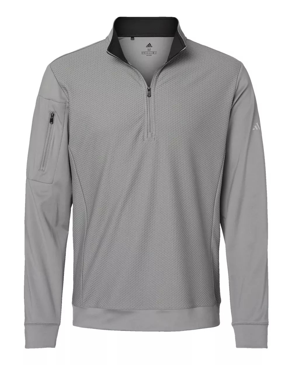 Adidas Men's Textured Quarter-Zip Pullover