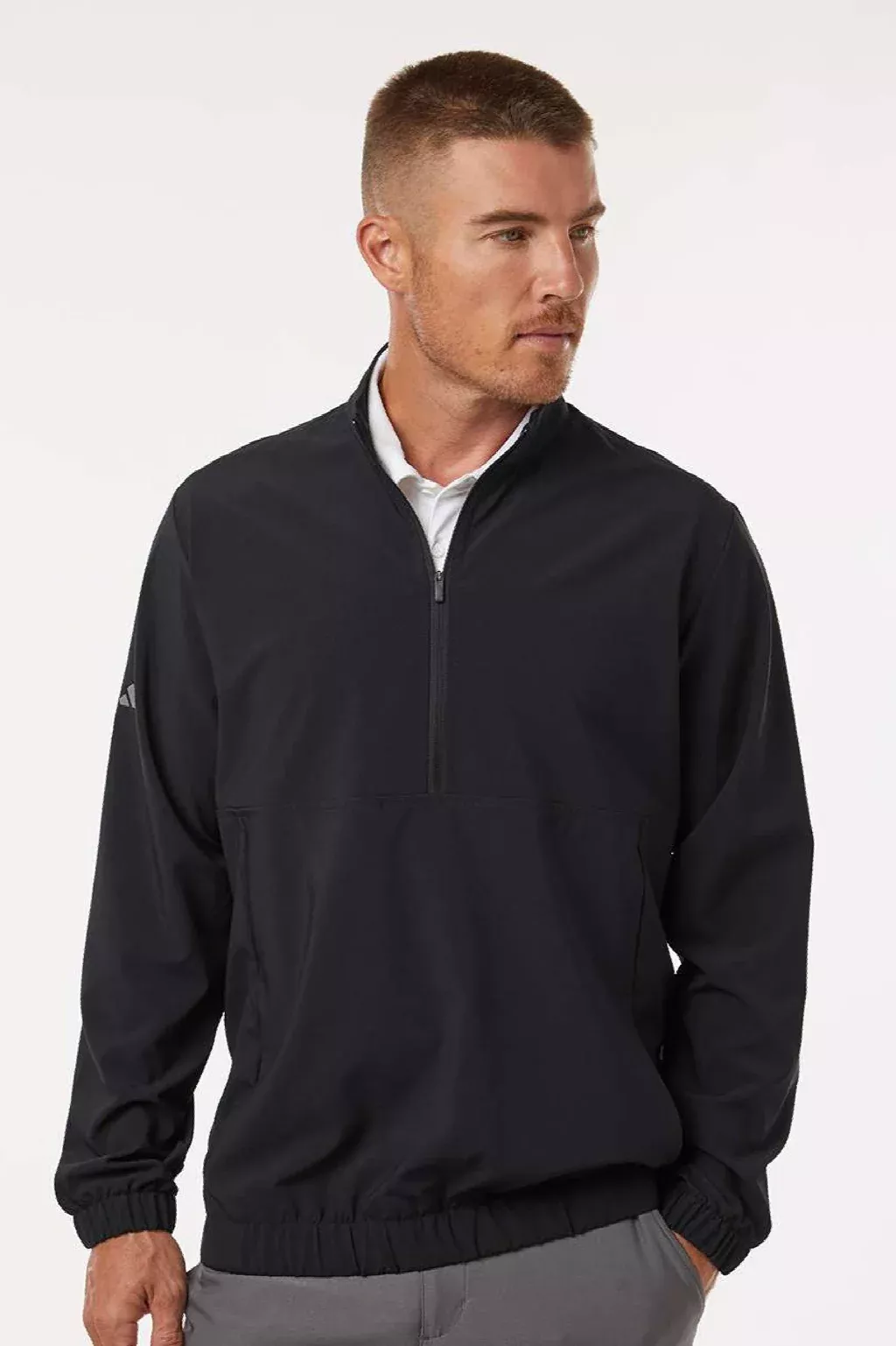 Adidas Mens 1/4 Zip Jacket - Black