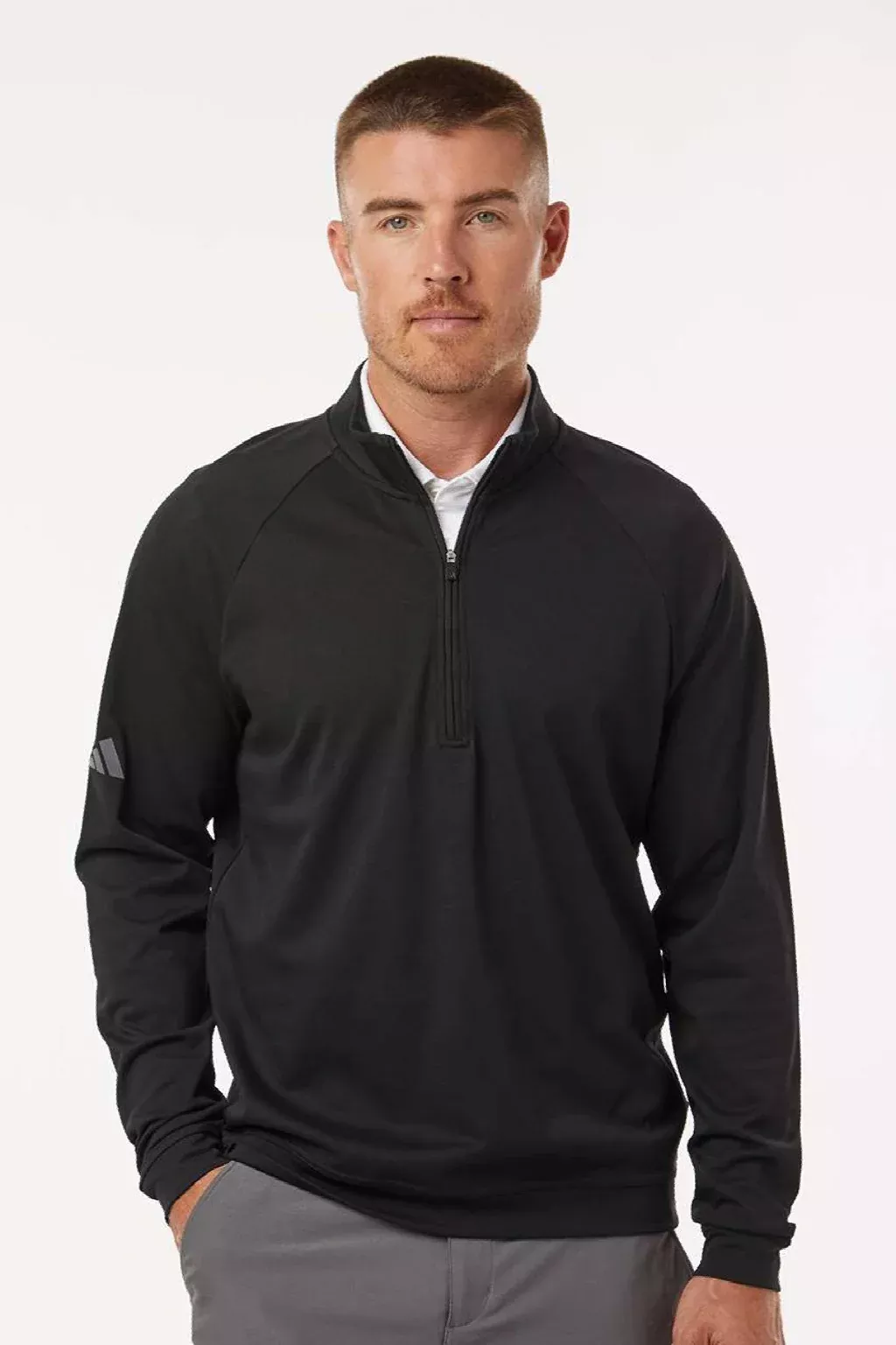 Adidas Mens Club 1/4 Zip Sweatshirt - Black