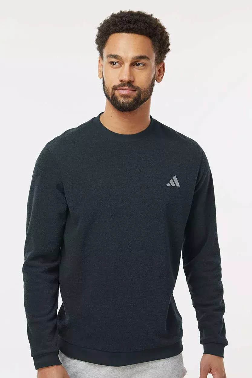 Adidas Mens Crewneck Sweatshirt - Black - Closeout