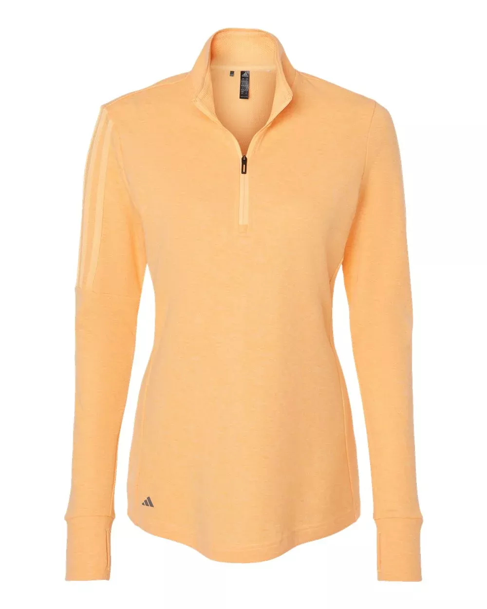 Adidas Women's 3-Stripes Quarter-Zip Sweater Pullover