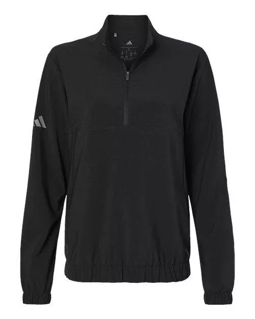 Adidas Women's Woven Half-Zip Pullover A706 Plus Size
