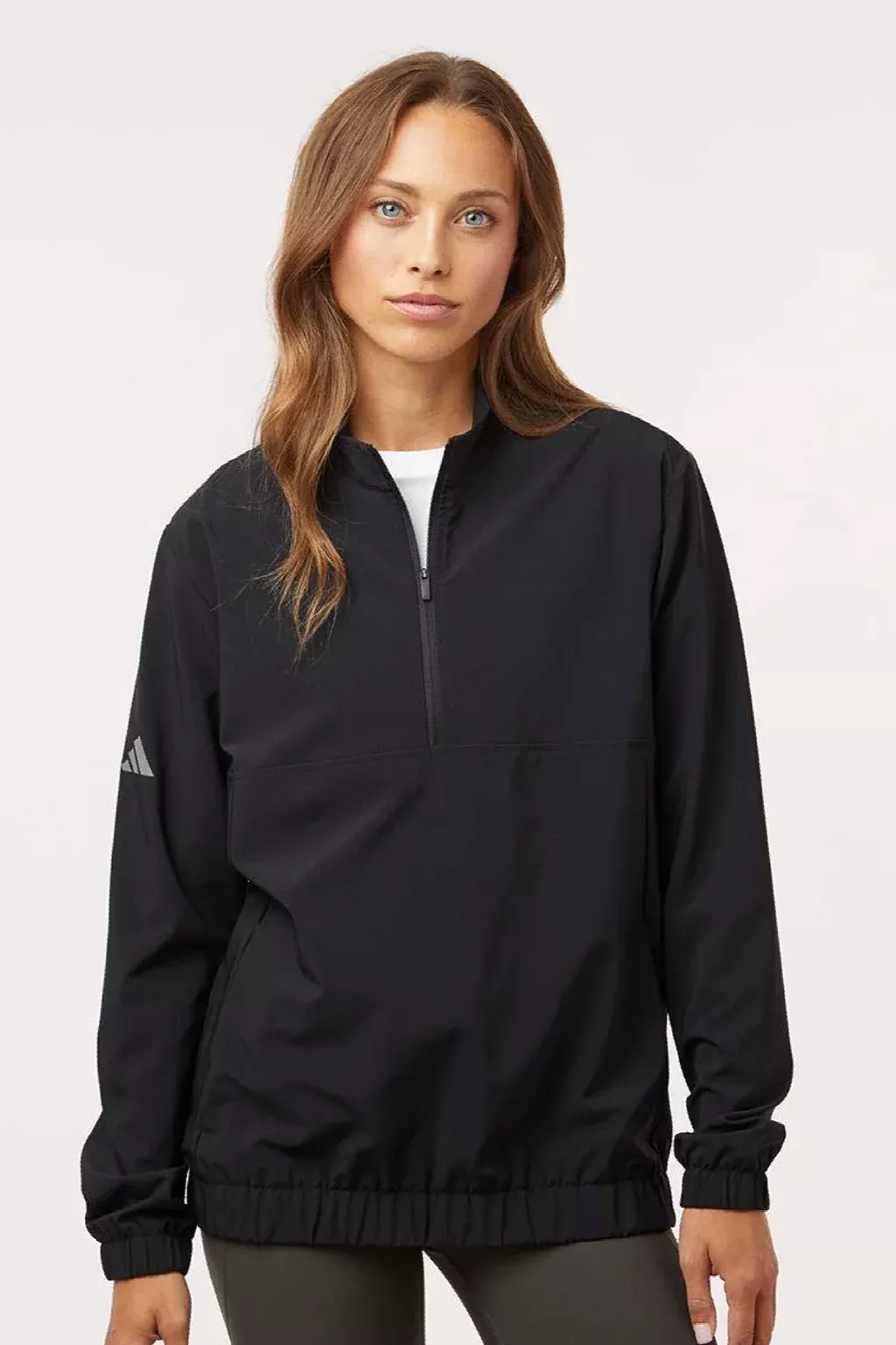 Adidas Womens 1/4 Zip Jacket - Black