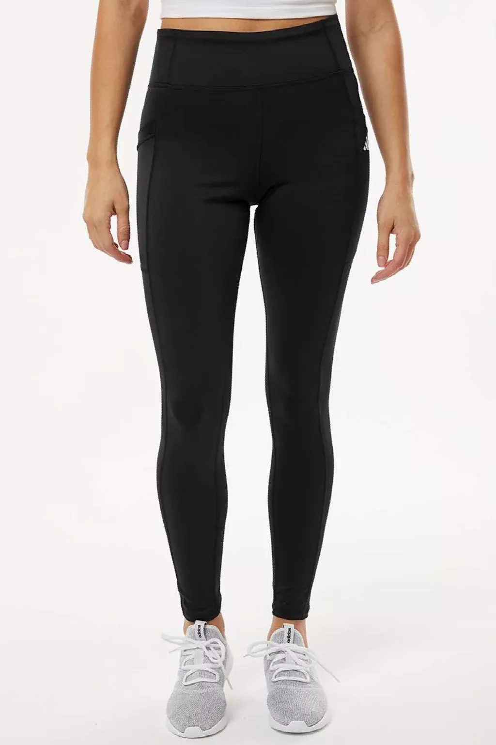 Adidas Womens Leggings w/ Pockets - Black