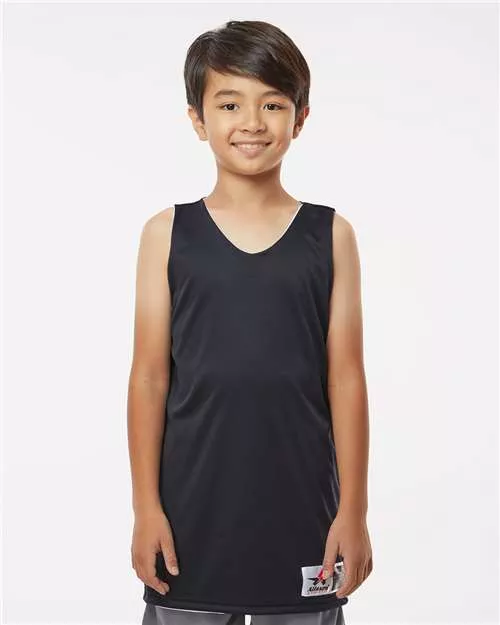 Alleson Athletic 506CRY Youth Reversible Tank – 100% Microfiber Cationic Polyester Double-Ply Pro-Cut Reversible Tank | Youth XS–XL