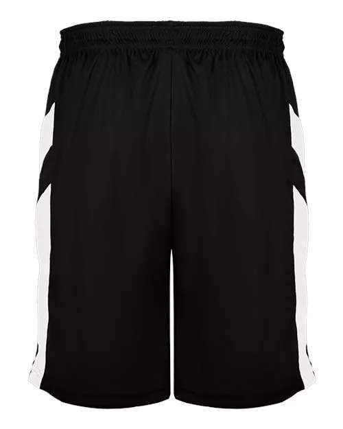 Alleson Athletic 7266 Men's B-Pivot Reversible Shorts – 100% Polyester Moisture-Management Collegiate Cut | S–3XL