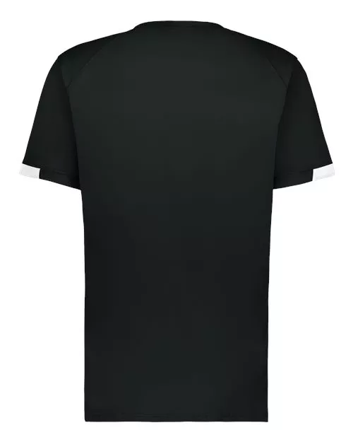 Alleson Athletic 7950 On The Rise Two Button Jersey – 100% Polyester Interlock Moisture-Wicking Baseball Jersey | Unisex Sizing