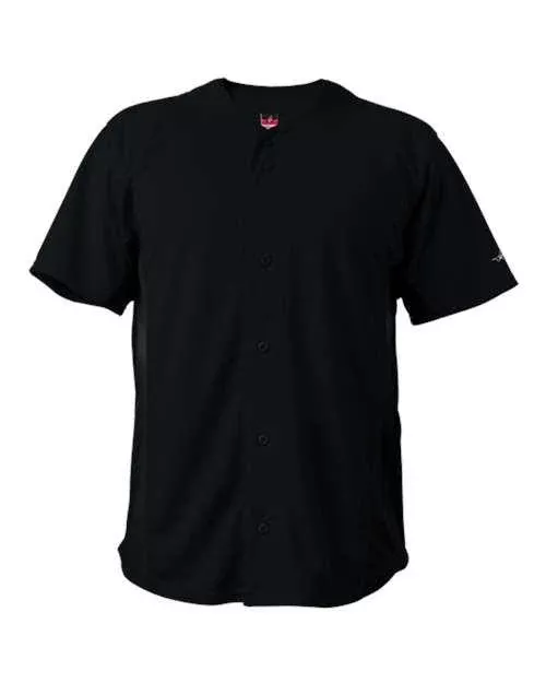 Alleson Athletic Crush Full Button Baseball Jersey 566BFJ Plus Size