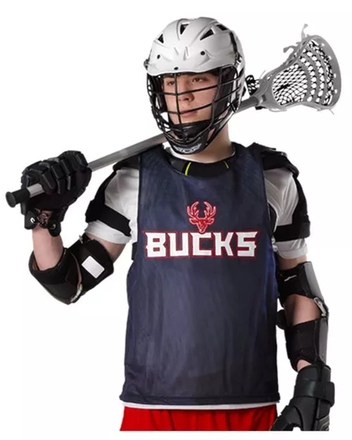 Alleson Athletic LP001Y Youth Lacrosse Reversible Pinnie – 70-Denier Tricot Mesh Reversible Lacrosse Tank | S/M–L/XL Youth
