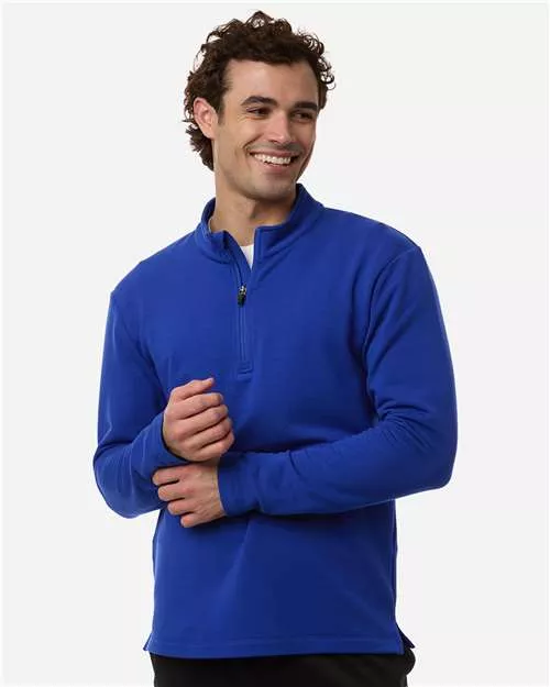 AllPro STF870 Men's Stretch Quarter-Zip Fleece Pullover – 9 oz. 62/33/5 Poly/Rayon/Spandex | XS–4XL