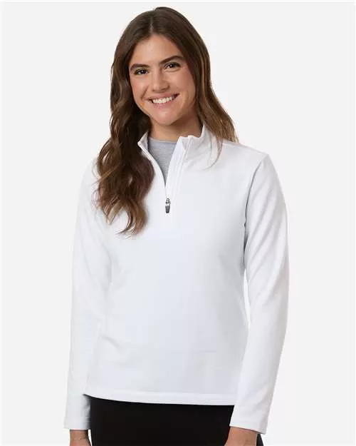 AllPro STF870L Women's Stretch Quarter-Zip Fleece Pullover – 9 oz. 62/33/5 Poly/Rayon/Spandex