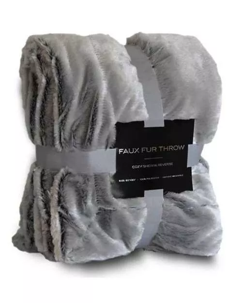 Alpine Fleece Faux Fur Throw 8730