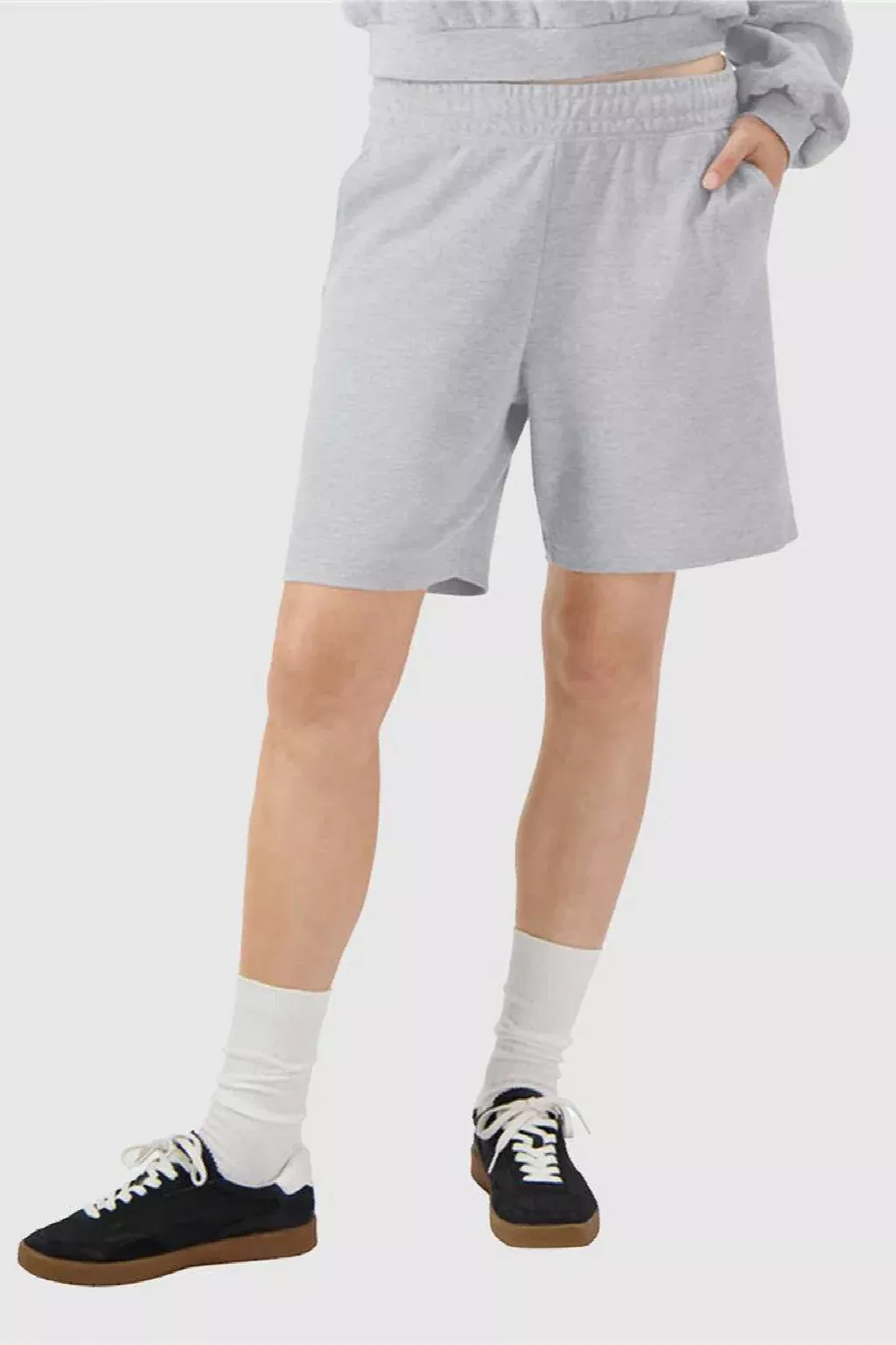 American Apparel Mens Gym Shorts w/ Pockets - Heather Grey