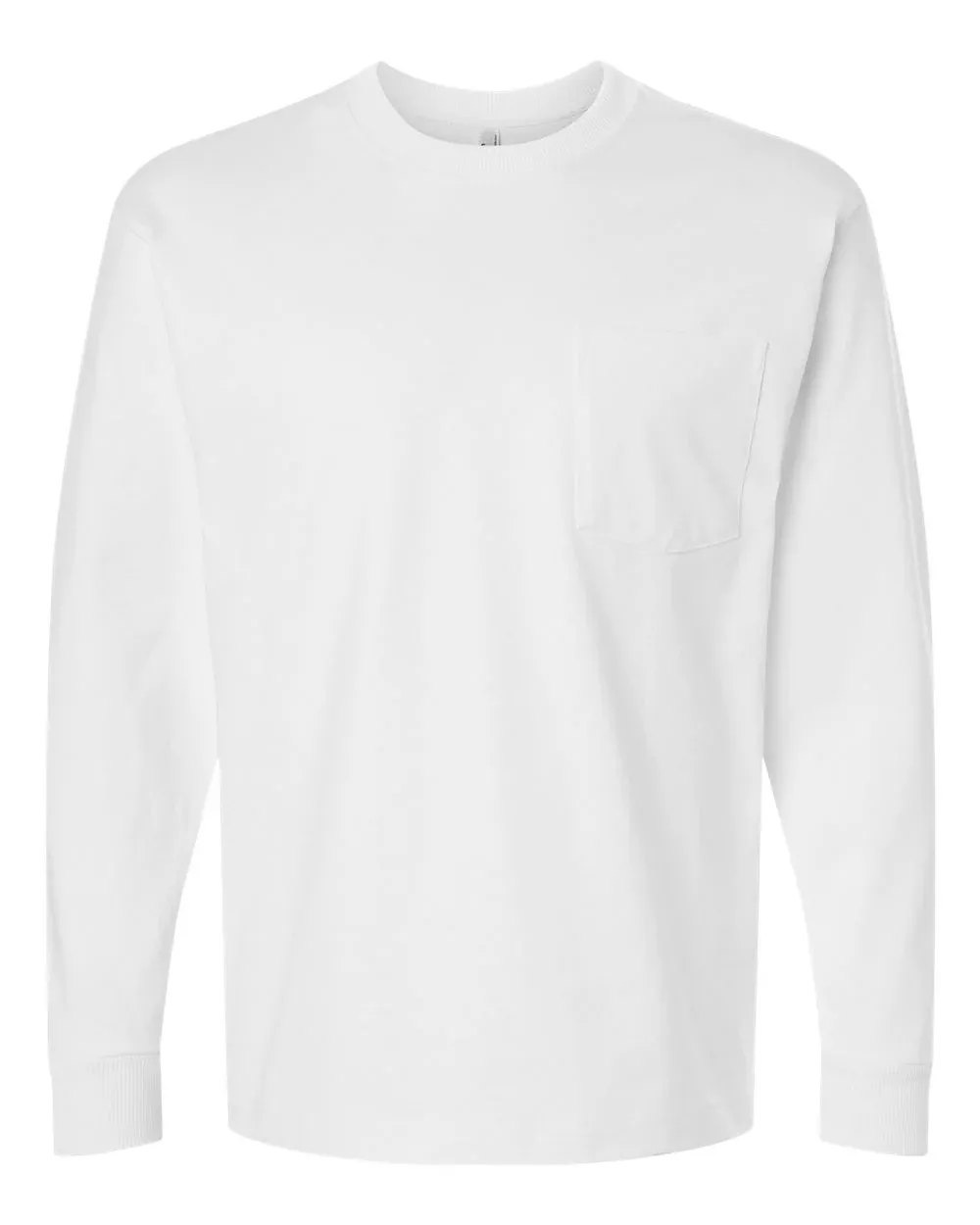 American Apparel Unisex Super Heavyweight Long Sleeve Pocket Tee