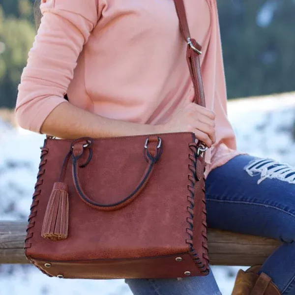 Ann Laced Concealed-Carry Satchel