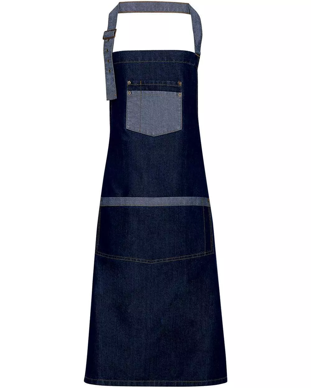 Artisan Collection by Reprime Domain Contrast Denim Bib Apron