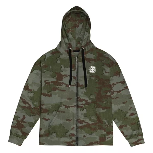 Athleisure Unisex Zip Hoodie | TerraVerde Camo