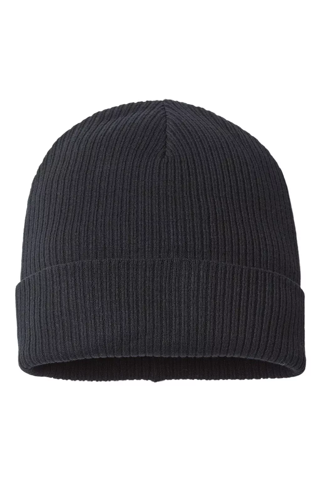 Atlantis Hats Unisex Sustainable Cuffed Beanie - Black