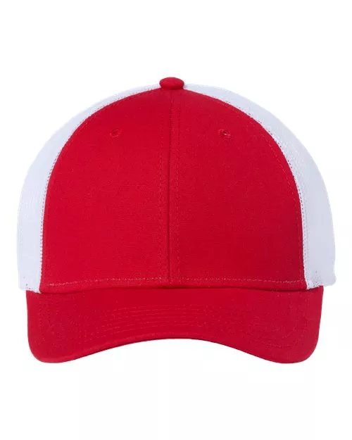 Atlantis Headwear RETH Sustainable Recy Three Trucker Cap – 50/50 Recycled Cotton/Cotton + Recycled Mesh | Adjustable