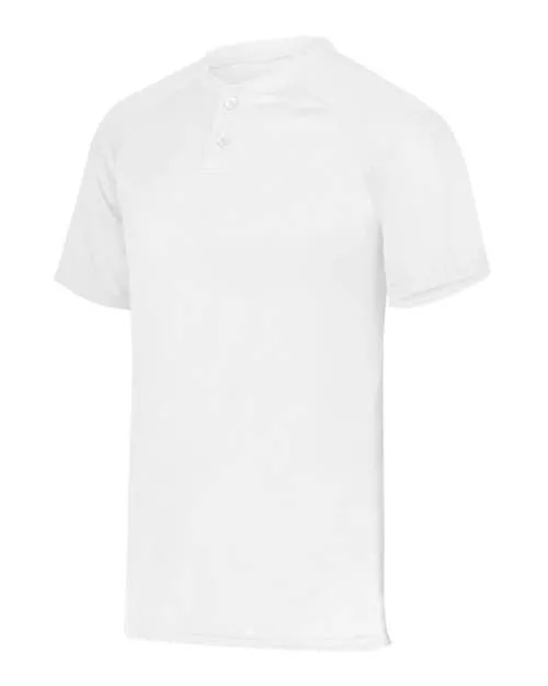 Augusta Sportswear 1565 Men's Attain Two-Button Jersey – 3.4 oz. Moisture-Wicking Polyester Baseball Jersey | S–5XL