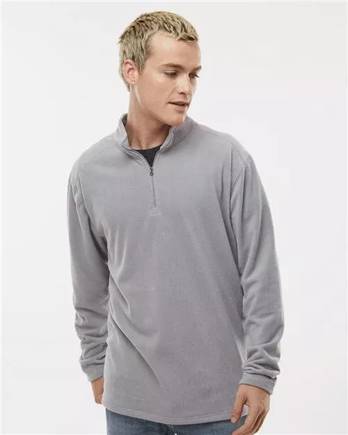 Augusta Sportswear 6863 Unisex Eco Revive Micro-Lite Fleece Quarter-Zip Pullover – 5.3 oz./yd² 70/30 Recycled Polyester Lightweight Fleece Quarter-Zip