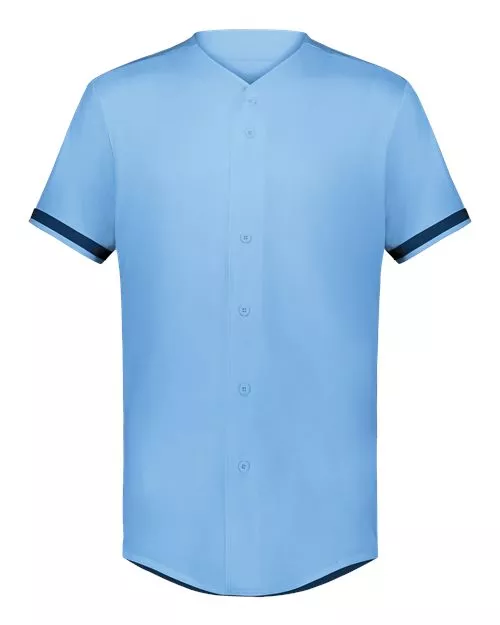 Augusta Sportswear 6909 Unisex Cutter+ Full Button Baseball Jersey – 96/4 Polyester/Spandex 4-Way Stretch UPF 50+ Jersey
