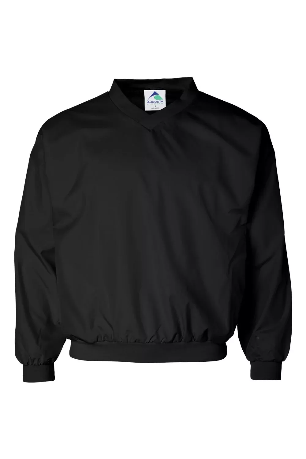 Augusta Sportswear Mens Water Resistant Windshirt Jacket - Black