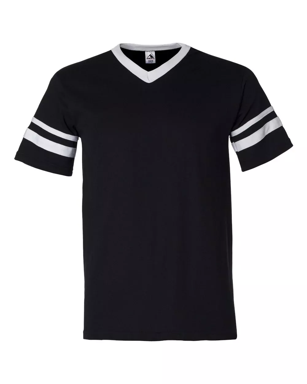 Augusta Sportswear V-Neck Jersey with Striped Sleeves