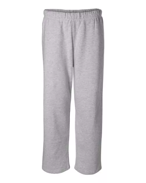 Badger 1277 Men's Open-Bottom Sweatpants – 9.5 oz. 60/40 Ring-Spun Cotton/Polyester Open Hem Fleece Pant | XS–4XL