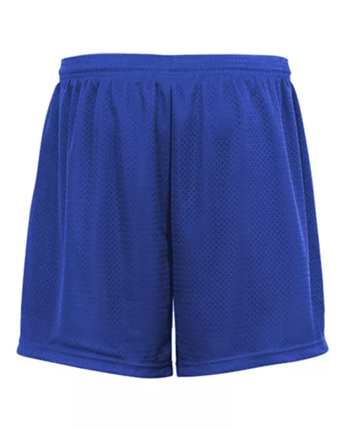 Badger 2225 Youth Tricot 4" Mesh Shorts – 100% Polyester Pro Mesh with Solid Tricot Liner Youth Athletic Shorts | XS–XL