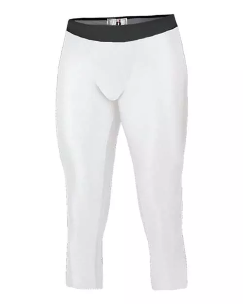 Badger 2611 Youth Compression Calf-Length Tights – 83/17 Polyester/Spandex Moisture-Management Youth Compression Tights | XS–XL