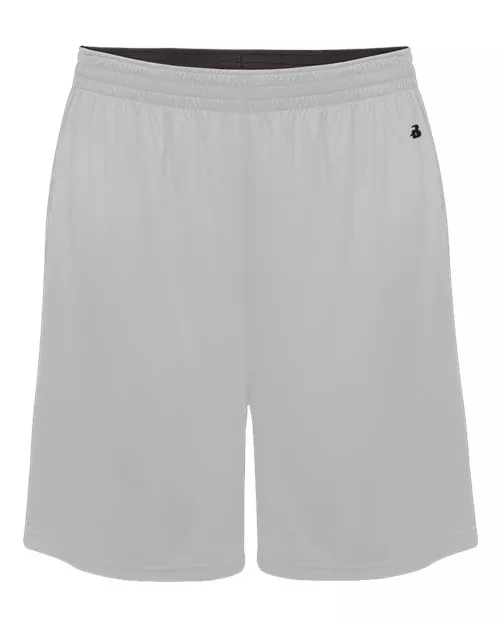Badger 4002 Men's Ultimate SoftLock 8" Shorts – 100% Polyester UPF 50+ Pocketed Athletic Shorts | XS–4XL