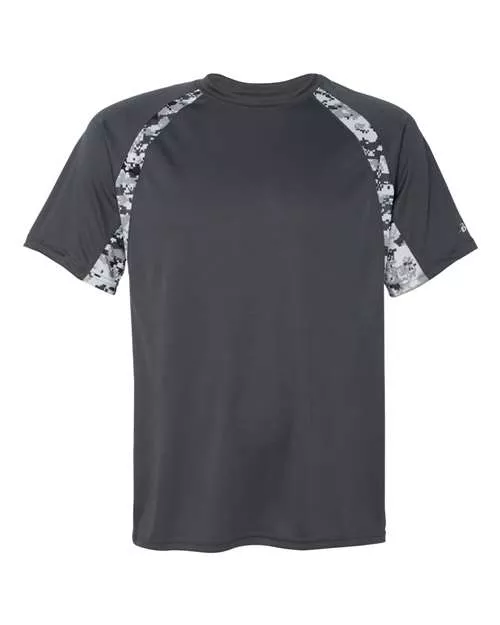 Badger 4140 Men's Hook Digital T-Shirt – 100% Polyester Sublimated Digital Panel Tee | XS–4XL