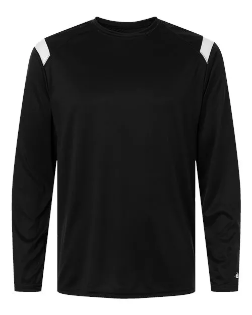 Badger 4255 Unisex On The Rise Long Sleeve T-Shirt – 3.5 oz. 100% Polyester Interlock Moisture-Wicking LS Tee | XS–4XL