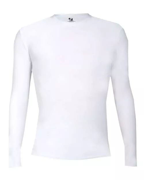 Badger 4605 Men's Pro-Compression Long Sleeve T-Shirt – 83/17 Poly/Spandex Compression LS Tee | S–3XL