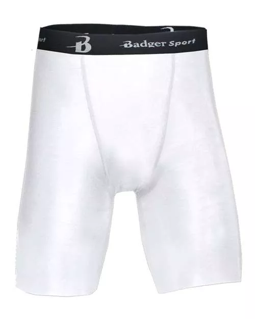 Badger 4607 Men's Pro-Compression Shorts – 83/17 Poly/Spandex Tight-Fit Compression Shorts | S–3XL